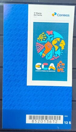 SI 90 Selo Institucional 35 Anos do Estatuto da Crianca Adolescente ECA 2025 Codigo de Barras