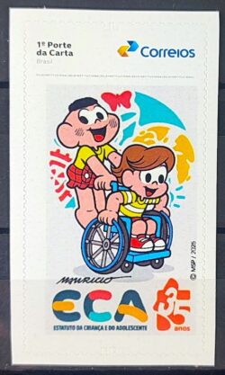 SI 91 Selo Institucional 35 Anos do Estatuto da Crianca Adolescente Cascao Lucas 2025