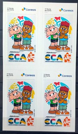 SI 92 Selo Institucional 35 Anos do Estatuto da Crianca Adolescente Cebolinha Lucas 2025 Quadra