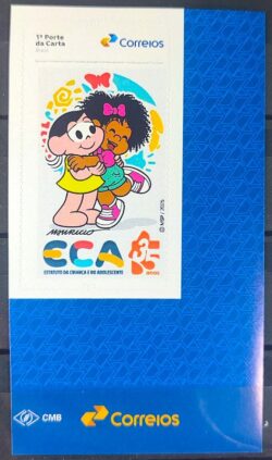 SI 93 Selo Institucional 35 Anos do Estatuto da Crianca Adolescente Magali Milena 2025 Vinheta Correios