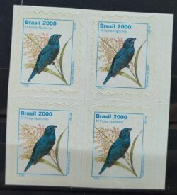 Selo Regular RHM 776 Passaros Urbanos Tiziu 2000 Quadra