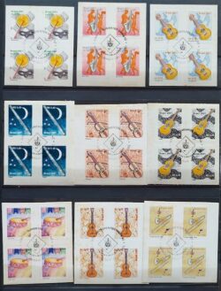 Selo Regular RHM 804 Instrumento Musical 2001 Quadra CBC DF Serie Completa