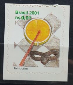 Selo Regular RHM 804 Instrumento Musical Tamborim 2001 2