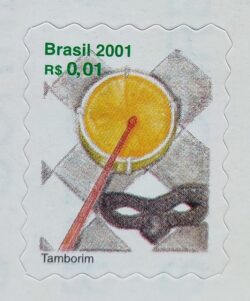 Selo Regular RHM 804 Instrumento Musical Tamborim 2001