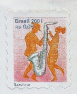 Selo Regular RHM 805 Instrumento Musical Saxofone 2001