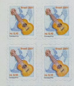 Selo Regular RHM 806 Instrumento Musical Cavaquinho 2001 Quadra