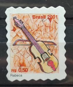 Selo Regular RHM 808 Instrumento Musical Rabeca 2001 2