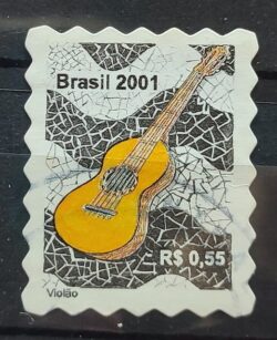 Selo Regular RHM 809 Instrumento Musical Violao 2001 Circulado 2