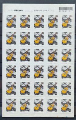 Selo Regular RHM 809 Instrumento Musical Violao 2001 Folha