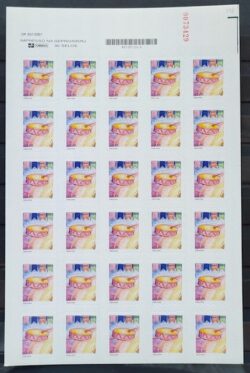 Selo Regular RHM 810 Instrumento Musical Zabumba 2001 Folha