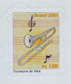 Selo Regular RHM 812 Instrumento Musical Trombone de Vara 2001