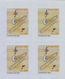 Selo Regular RHM 812 Instrumento Musical Trombone de Vara 2001 Quadra