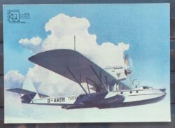 Cartao Postal 1984 Voo Transoceanico Aviao Alemanha