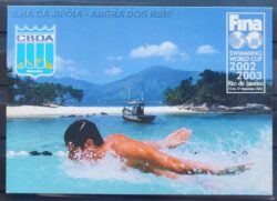 Cartao Postal 2002 Natacao CDBA Angra dos Reis Rio de Janeiro Navio
