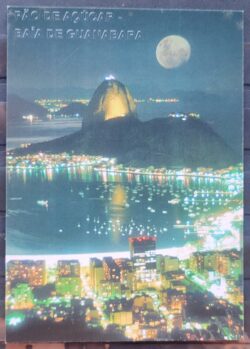 Cartao Postal Rio de Janeiro Pao de Acucar Baia de Guanabara