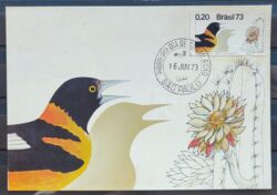 Maximo Postal 1973 Fauna Ave Passaro Cartao CBC SP