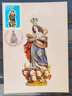 Maximo Postal 1975 Religiao Ano Santo Imaculada Conceicao Cartao CBC RJ 2