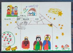 Maximo Postal 1976 Religiao Natal Cartao CBC SP