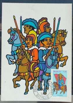 Maximo Postal 1977 Cavalhada Cavalo Cartao CBC SP