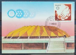 Maximo Postal 1980 Rotary Maos CBC MG