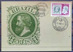 Maximo Postal 1981 Dia do Selo Dom Pedro Cartao CBC RS 2