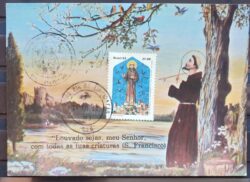 Maximo Postal 1982 Religiao Sao Francisco de Assis Cartao CBC RJ