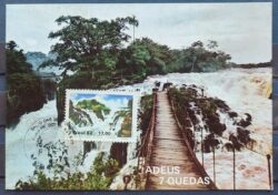Maximo Postal 1982 Salto das Sete Quedas do Guaira Cachoeira Agua Cartao CBC PR 2