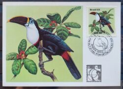 Maximo Postal 1983 Fauna Passaros Tucanos Cartao CBC Suica