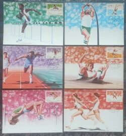 Maximo Postal 1984 Olimpiadas Los Angeles Atletismo Salto em Distanca Maximo SP 2