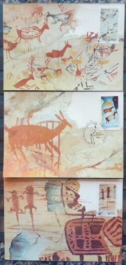 Maximo Postal 1985 Pinturas Rupestres Cartao CBC MG Serie Completa