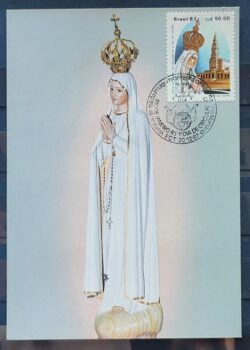 Maximo Postal 1987 Ano Mariano Religiao Fatima Igreja Cartao CBC RJ 3