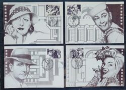 Maximo Postal 1990 Cinema Carmem Miranda Cartao CBC RJ Serie Completa