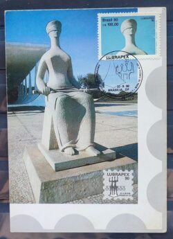 Maximo Postal 1990 Lubrapex Justica Direito Brasilia Cartao CBC DF