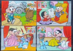 Maximo Postal 1993 Turma da Monica Vaca Cachorro Coelho Monarquia Cartao CBC RJ Serie Completa