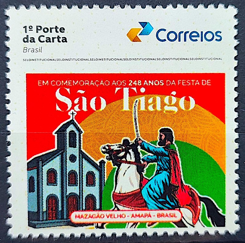 SI 95 Selo Institucional Festa de Sao Tiago Mazagao Velho Amapa Religiao 2025