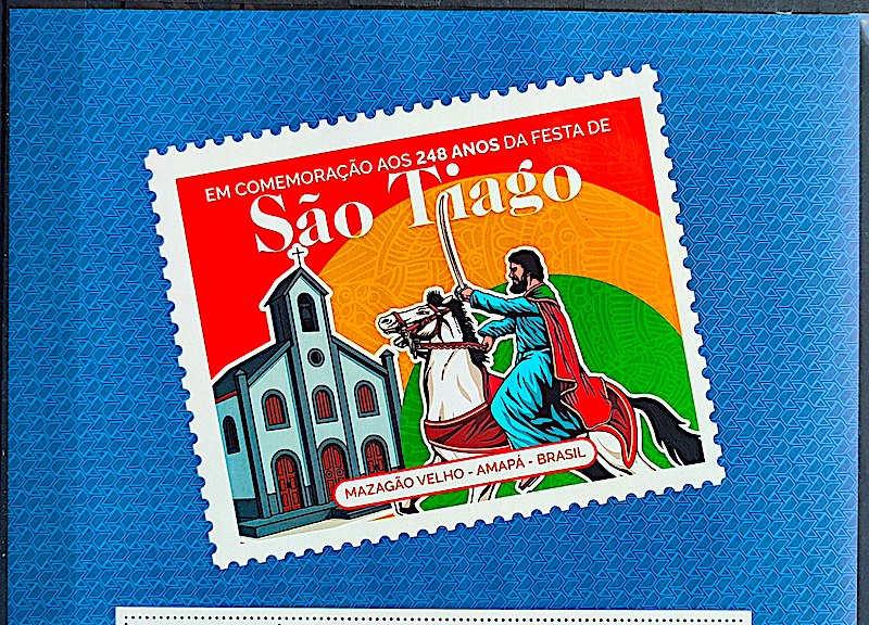 SI 95 Vinheta do Selo Institucional Festa de Sao Tiago Mazagao Velho Amapa Religiao 2025