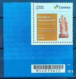 SI 98 Selo Institucional Restauracao do Palacio da Justica Burle Marx 2025 Codigo de Barras