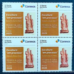 SI 98 Selo Institucional Restauracao do Palacio da Justica Burle Marx 2025 Quadra