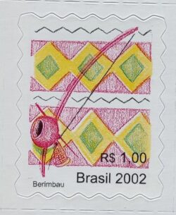 Selo Regular RHM 821 Instrumento Musical Perce em Ondas Berimbau 2002