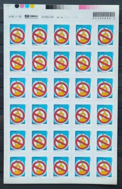 Selo Regular RHM 825 Respeito e Cidadania no Transito Alcool 2003 Folha 2