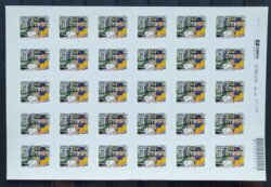 Selo Regular RHM 846 Servico Postal Carta Carteiro 2009 Folha