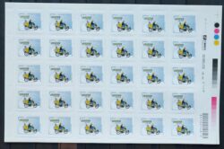 Selo Regular RHM 848 Servico Postal Sedex Moto Transporte Picote Sem BR 2009 Folha