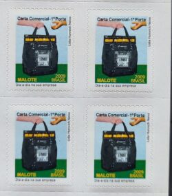 Selo Regular RHM 849 Servico Postal Malote Picote Sem BR 2009 Quadra