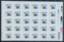 Selo Regular RHM 852 Servico Postal Sedex Moto Transporte Picote BR 2011 Folha