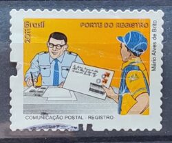 Selo Regular RHM 857 Servico Postal Porte do Registro 2011 Circulado 1