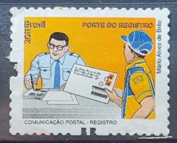 Selo Regular RHM 857 Servico Postal Porte do Registro 2011 Circulado 2