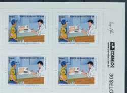 Selo Regular RHM 860 Servico Postal Porte do Registro + AR 2011 Quadra Vinheta Correios