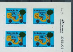 Selo Regular RHM 864 Reducao da Emissao de CO2 Motocicleta 2015 Quadra Vinheta Correios
