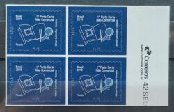 Selo Regular RHM 865 Servico Postal Filatelia 2019 Quadra Vinheta Correios