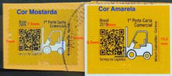 Selo Regular RHM 866 Servico Postal Logistica Empilhadeira 2019 Falso Circulado 5